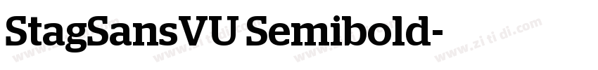 StagSansVU Semibold字体转换
